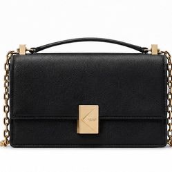 Kate Spade Mini Deco Crossbody – Black Pebbled Leather – Like New w/ Dust Bag