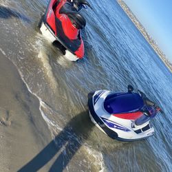 Two 2003 Yamaha Wave runner And Trailer