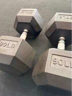 Hex Rubber Dumbbell