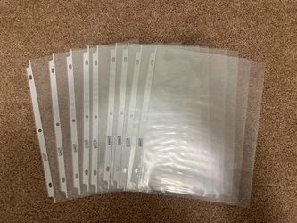 Staples Clear Sheet Protectors – 9 Binder Sleeves