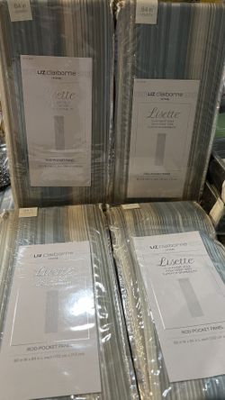 ROD-POCKET PANEL 60 in W × 84 in L each (152 cm × 213 cm)