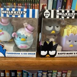 Hello Kitty And Friends TUXEDOSAM"& ICE CREAM BADTZ-MARU'& FRIES