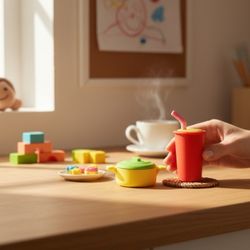 (Lot Of 2) Miniature 1" 3D Erasers DIY Puzzle Creative Brand Dish Variety Pack. These are mini fruit-shaped pencil erasers. They are made of non-toxic