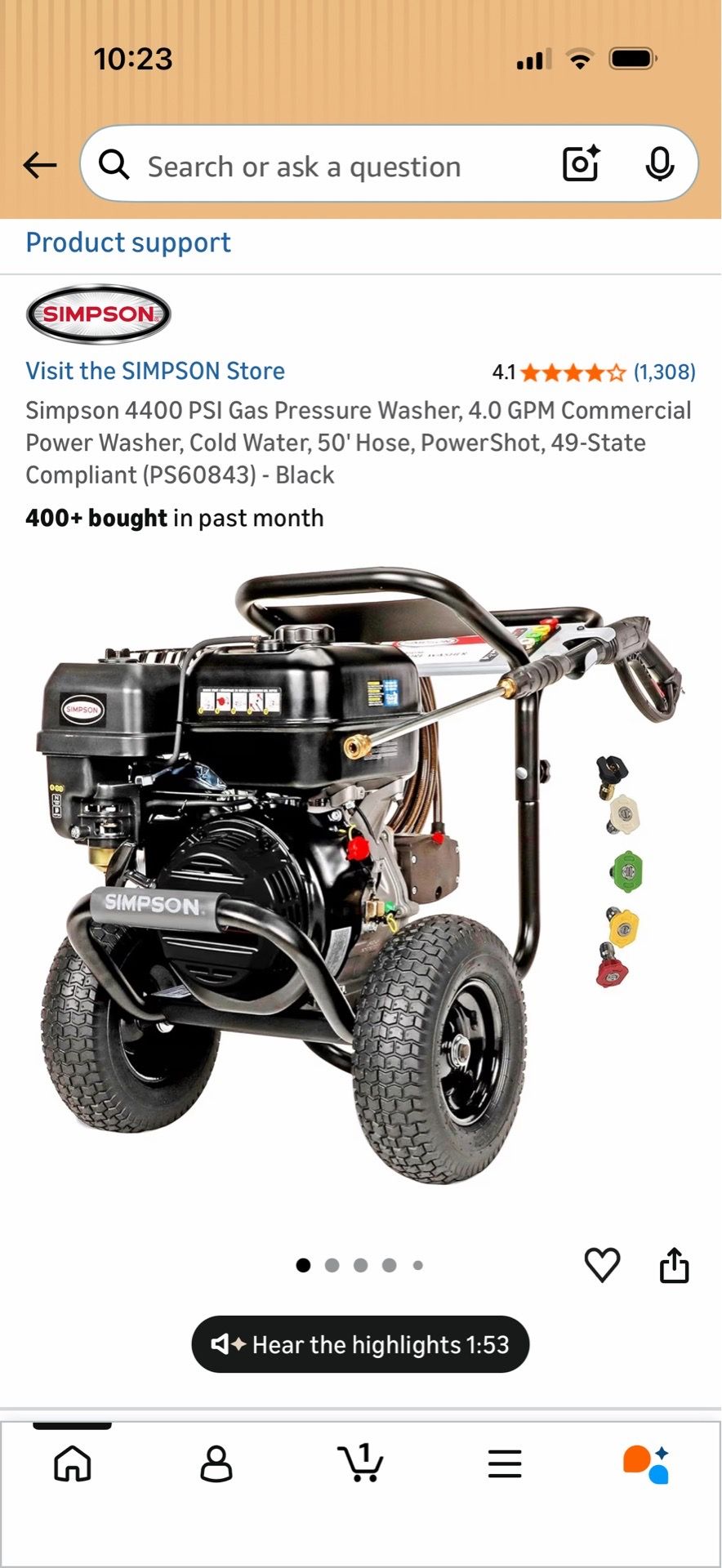 Like new Pressure Washer