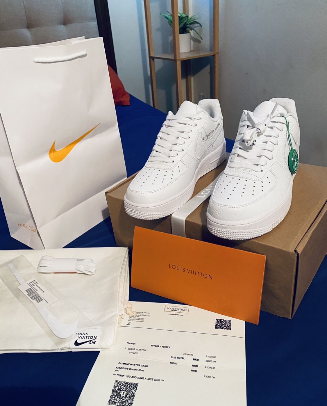 Vuitton LV Nike Air Force 1 Low clean and neat sneaker for Sale in  Brooklyn, NY - OfferUp