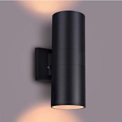 Dusk to Dawn Outdoor Lighting, Up and Down Lights Outdoor Wall Sconce - 2 Light Lamps Included,Exterior Light Fixture Outdoor Wall Lights for Patio,Po