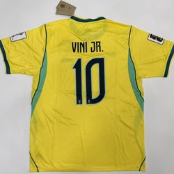 Mens Brazil Vini Jr #10 Jersey