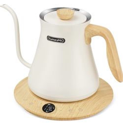 0.8L Gooseneck Electric Kettle, White