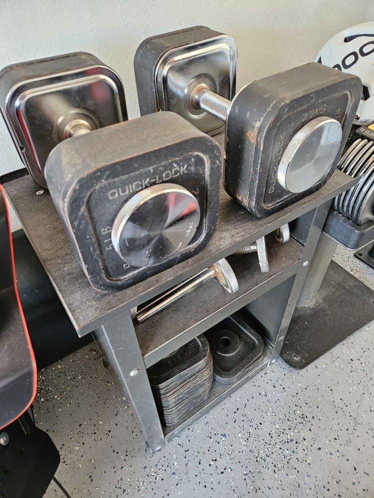 Iron Master Adjustable Dumbbell Set 10lb - 120lbs Per Dumbbell w/Stand