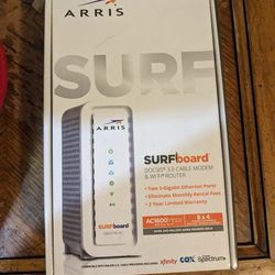 ARRIS Surfboard (8x4) Docsis 3.0 Cable Modem Plus AC1600 Dual Band Wi-Fi Router,
