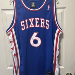 VTG Hardwood Classics Reebok Philadelphia Sixers Julius Erving #6 NBA Jersey XL