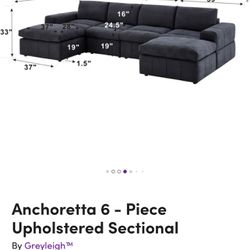 6 Piece Sectional Couch!!