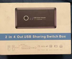 2 In 4 Out USB Sharing Switch Box 