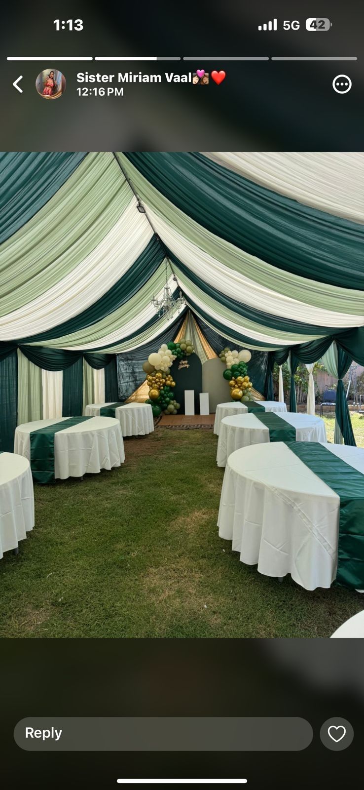 Tent Drapping Chairs Tables Tablecloth Chandeliers 