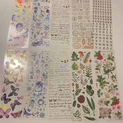 10 Holographic Sticker Sheets For Scrapbooking 