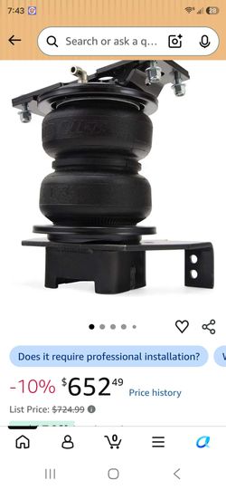 Air Bag Suspension Kit with Mounting Brackets