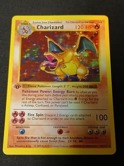 Charizard 1st Edition Holo Pokémon Card 4/102