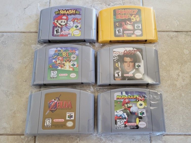 N64 Games - Nintendo 64 Cartridges - Super Mario - Zelda - Goldeneye - Pokémon- Yoshi - Kirby - Donkey Kong