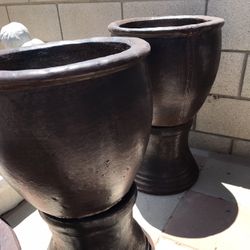 New Flower Pots Made Out Of Cement 