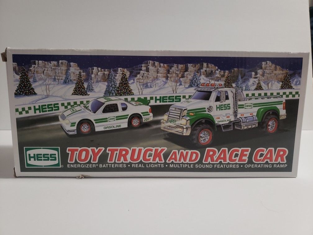 Hess Toy Truck And Race Car W/Lights & Sound *New*