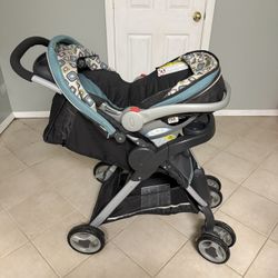 Graco Car Seat + Stroller + Table And Chair