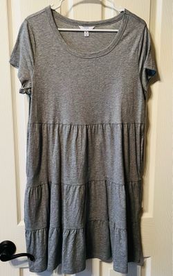 New Gray T-Shirt Dress M