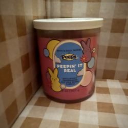 NEW EASTER Peepin It Real PEEPS Single Wick Candle 8 oz Bath & Body Works in Box 