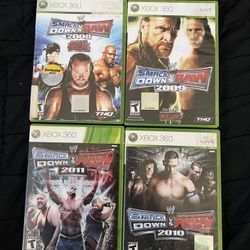 WWE SVR Xbox 360 Lot