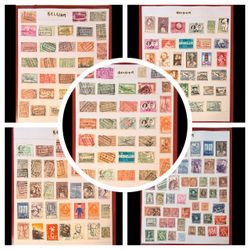 BELGIUM Vintage Old Stamps 5 Pages.   23