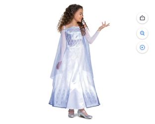 DISNEY FROZEN SNOW QUEEN ELSA GIRL COSTUME SIZE SMALL (4-6X) Available for immediate pick up in Santa Ana