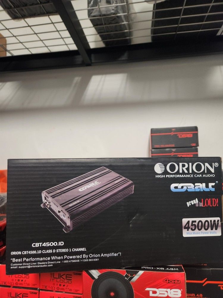 New!! Orion COBALT 4500w 1ch Amplifier