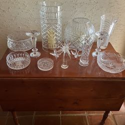 Assorted Cut Crystal Items ( Mostly Waterford)