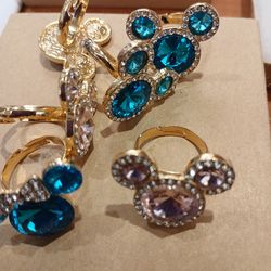 Adjustable  rings  pink  and blue sale by unit