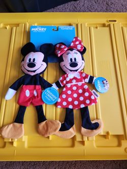 Disney Mickey & Minnie Mouse Dog Toy Set