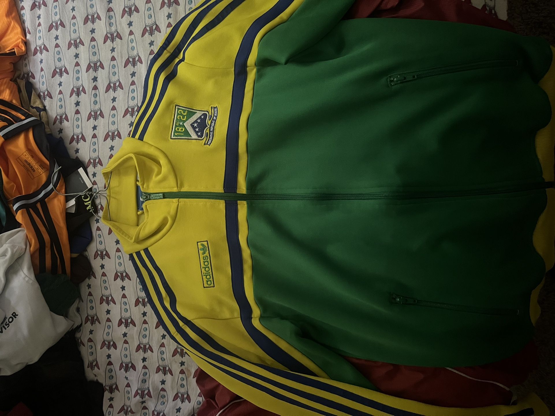 Brazil Vintage Adidas jacket Size Medium