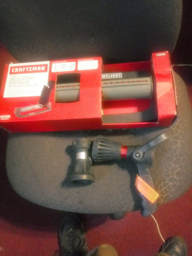 Craftsman brand new sprinkler system and hose attachments altogether $20