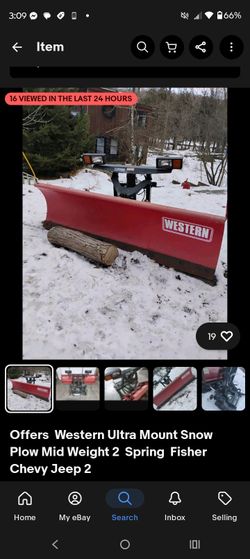 Just Plow Western Ultra Mount 7.5 2 Spring Mid Weight 