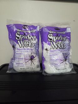 Super Strrretch Spider Web Halloween Decoration 2-Pack