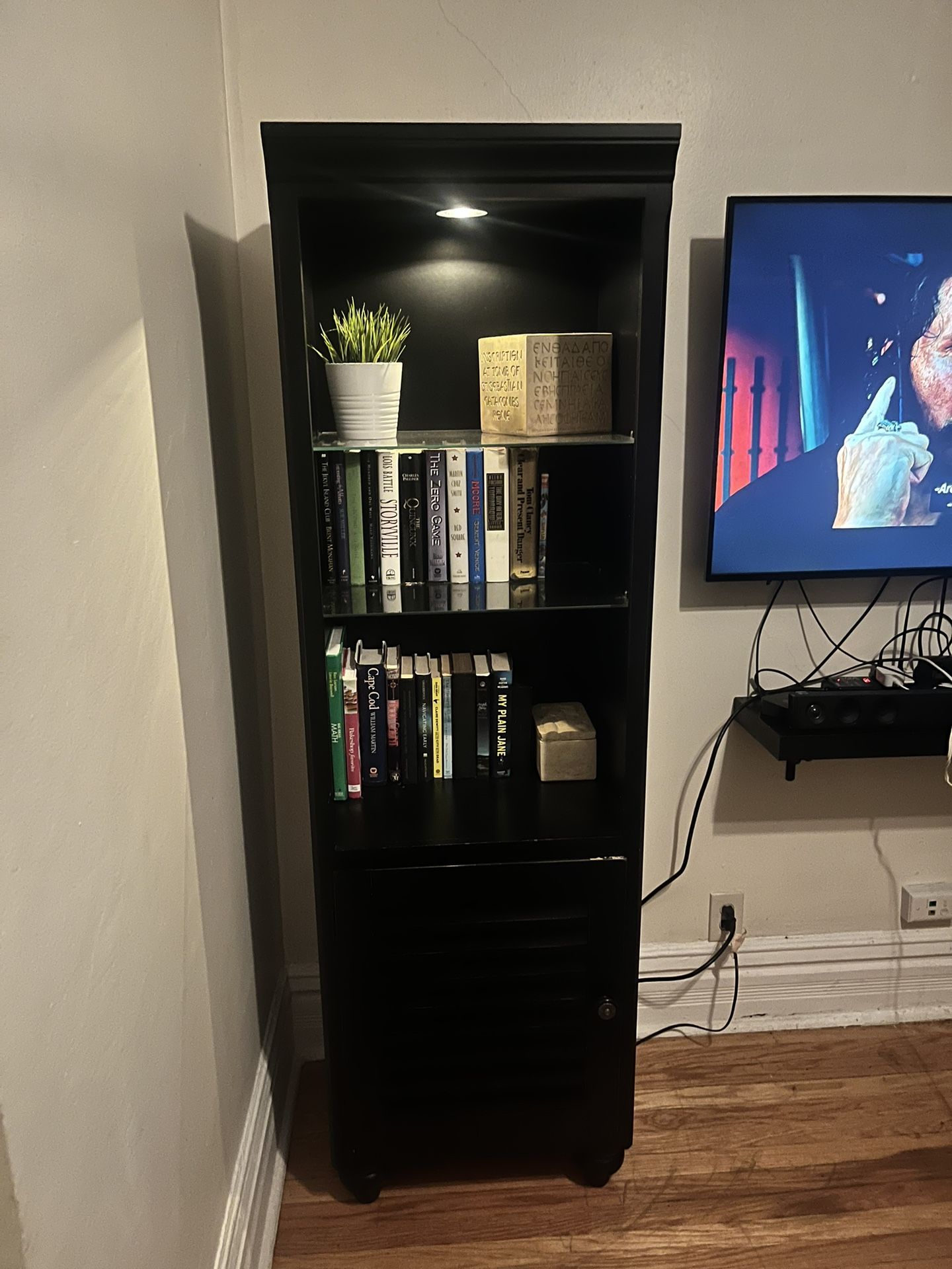 Side Book Shelves - Tall Black (Pair Of Two)