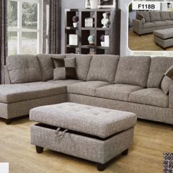 Brand New Fabric Combination Sofa Set 