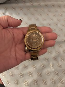 Woman’s fossil watch