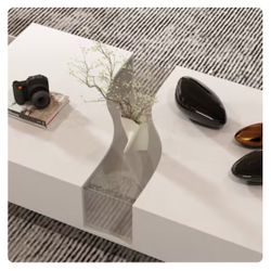 NEW in box: Coffee table with LED all colors (RGB) lights and storage.