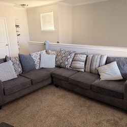 Couches , entertainment center and TV Afor sale