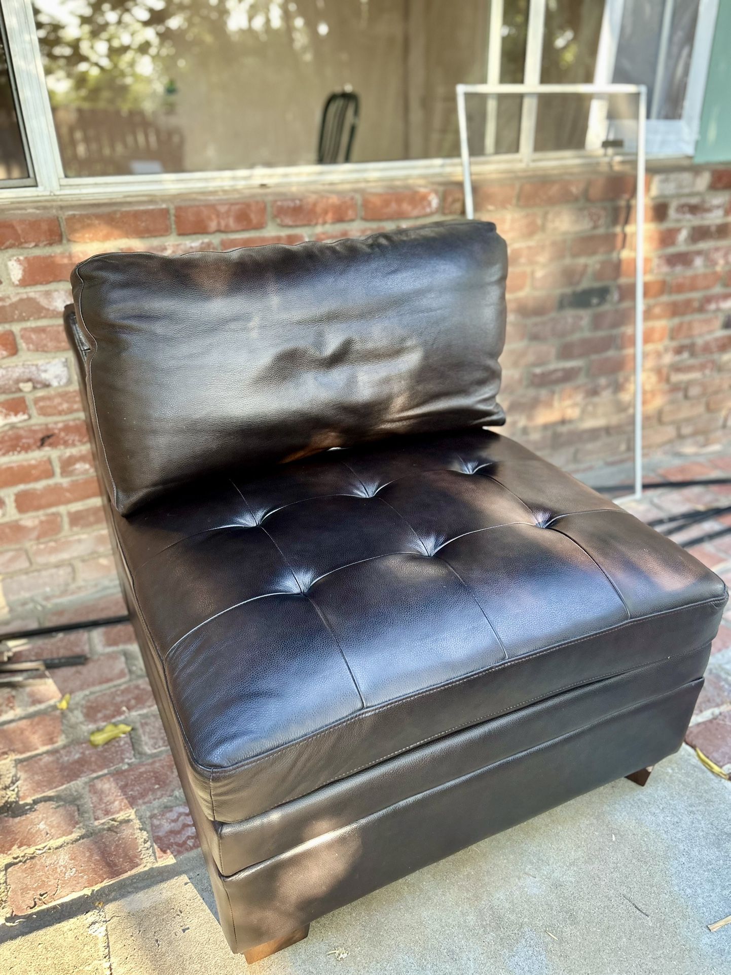 Leather Chair / Sectional Sofa Piece