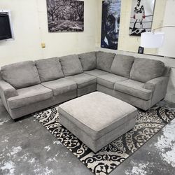 Gray  L shape Sectional  FREE DELIVERY