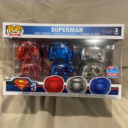 Funko Pop   Superman Chromes 