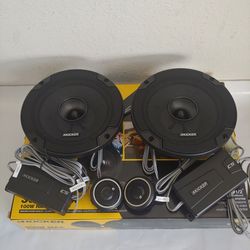 KICKER 1 PAIR 6.5" 300 WATTS COMPONENT SET WITH CROSSOVER CAR SPEAKER
