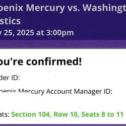 Phoenix Mercury Tickets 