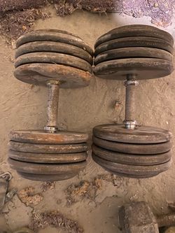 Pair 95lbs dumbbells $100