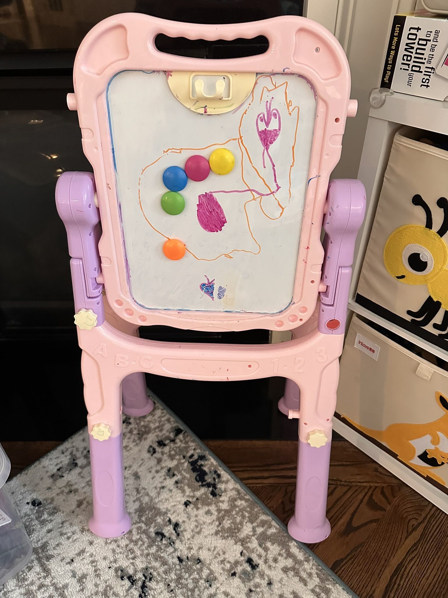 Children’s Easel (Dry Erase And Magnetic)